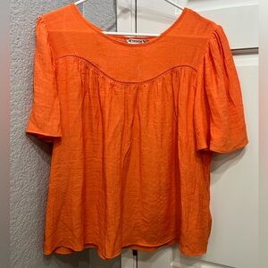 Nanette Lepore like new Vibrant Orange Blouse